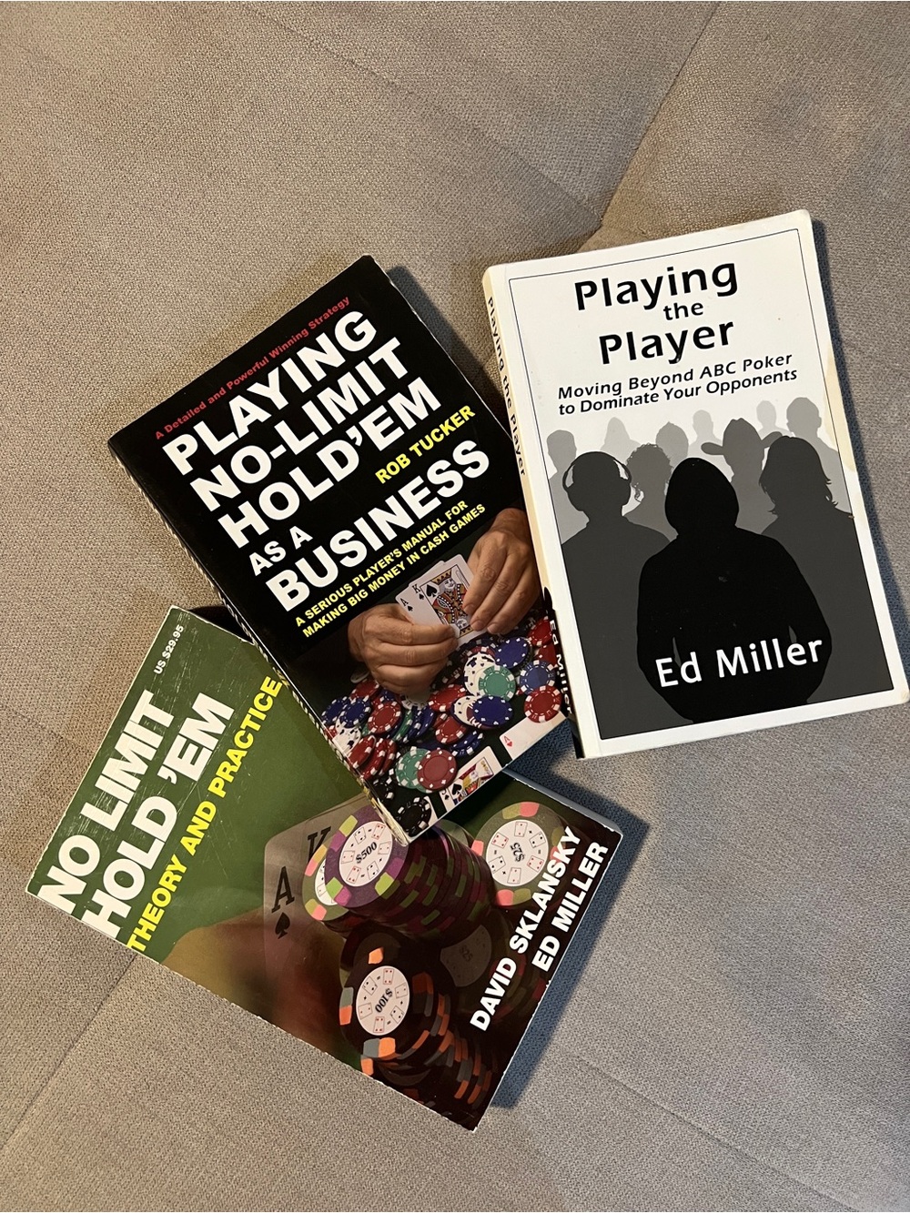 POKER BOOK BUNDLE – NO LIMIT HOLD’EM STRATEGY 3 BOOKS